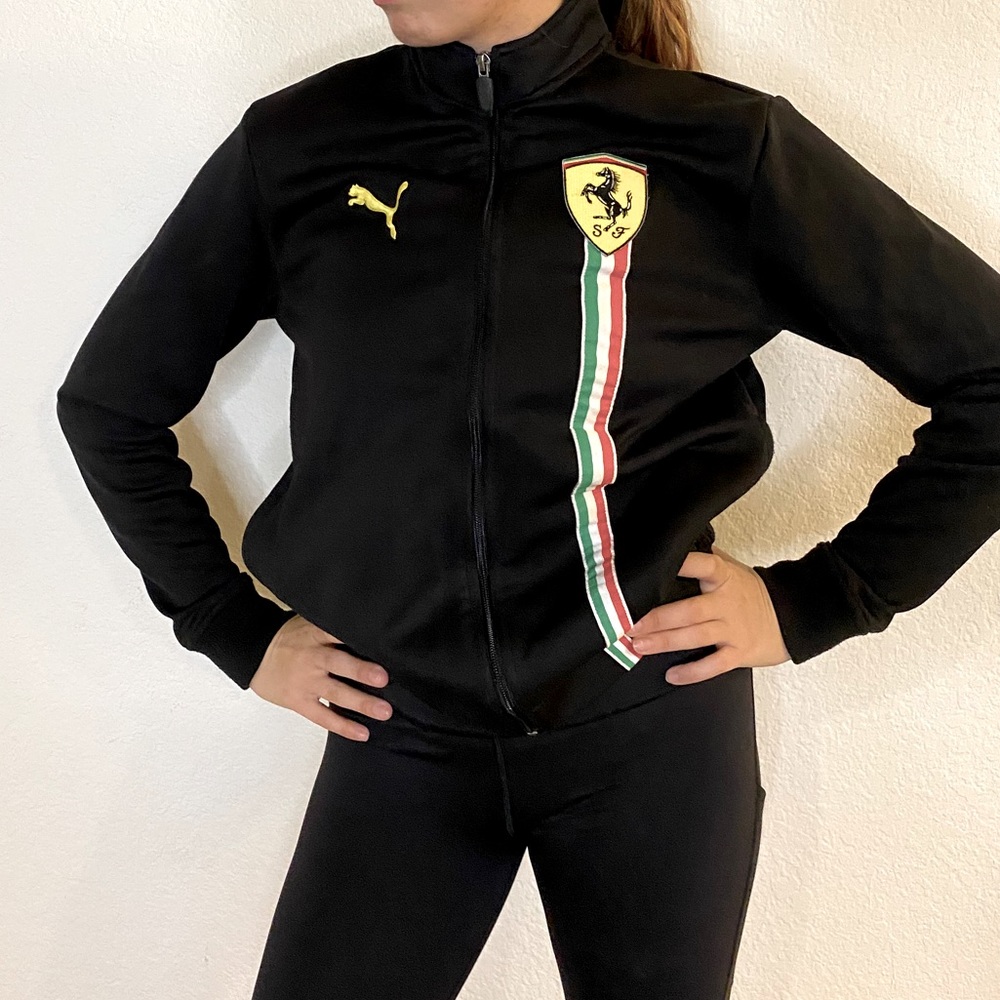 Puma Black Zip-Up Light Jacket